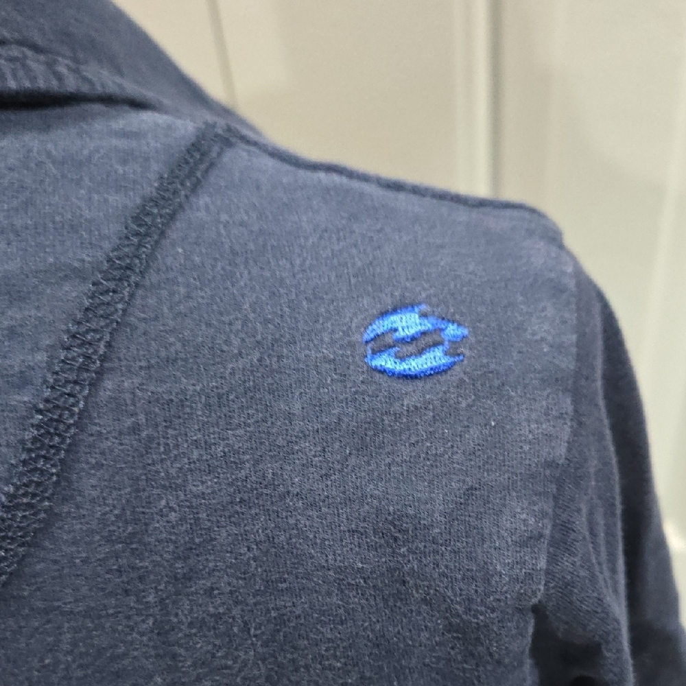 BILLABONG KNIT NAVY BLAZER WITH FRONT POCKETS SIZE LARGE - Picture 5 of 13